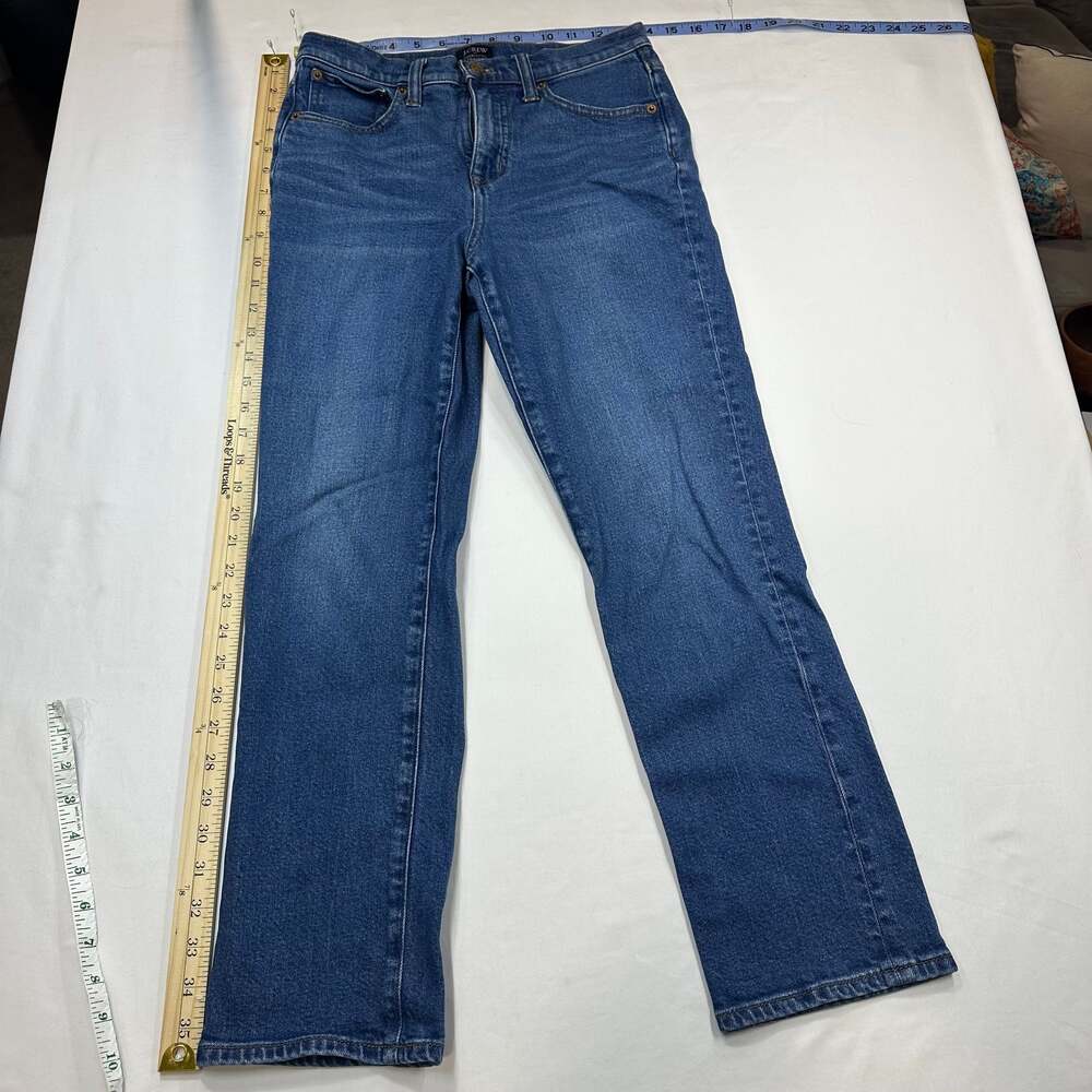 J.Crew Essential Straight Leg Jeans in Medium Indigo Wash Size 26